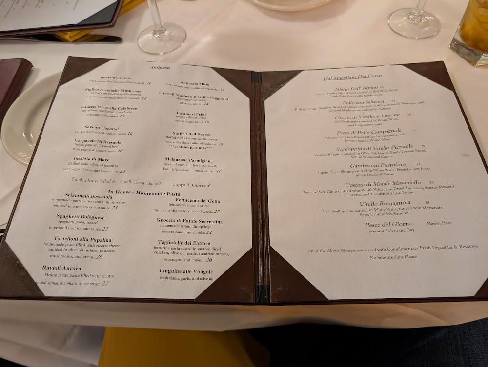 Capri Italian Restaurant South Bend Menu image 1